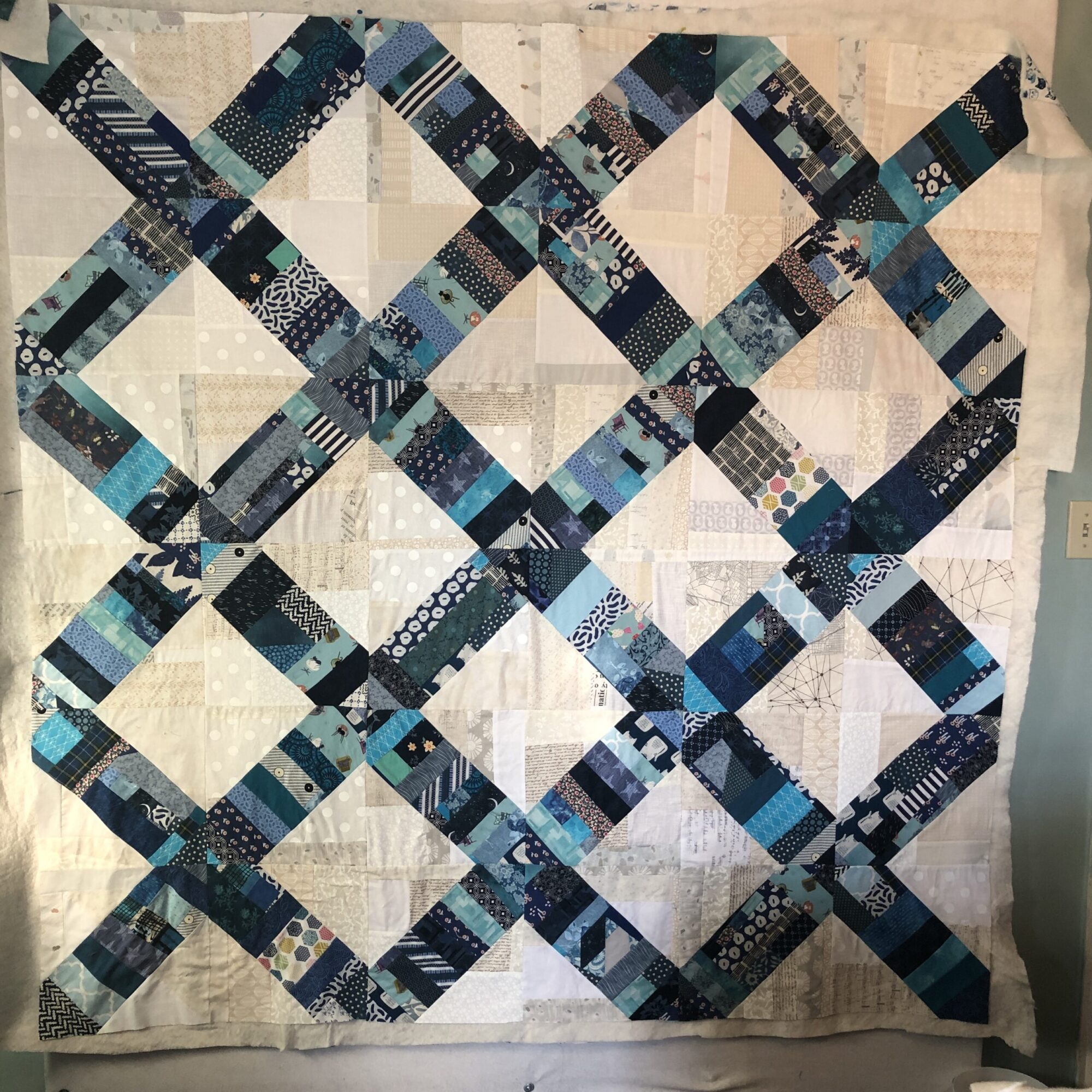 January Project Quilt – basting